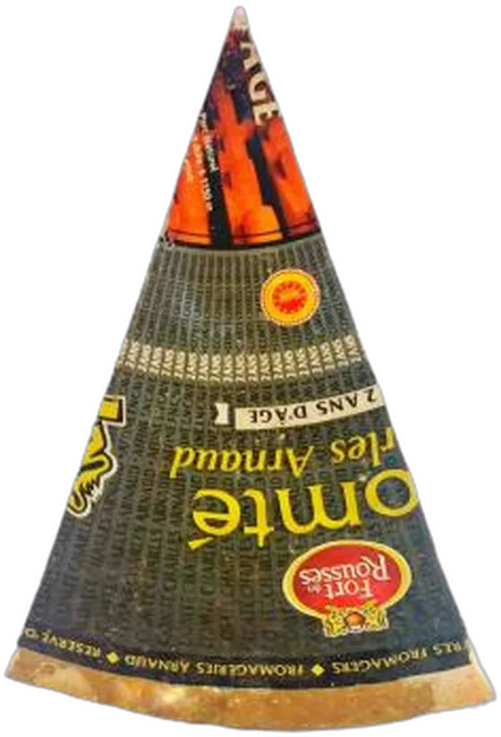 Comté Arnaud 24 maanden — harde kaas uit Jura (Fort des Rousses; Fromageries Arnaud, Poligny)