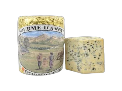 Fourme d'Ambert — blauwe kaas uit Auvergne (Puy-de-Dôme, Forez; ook Cantal en Loire)