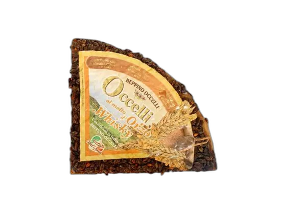 Occelli Malto d'Orzo e Whisky — harde kaas uit Piemonte (Valcasotto, Cuneo)