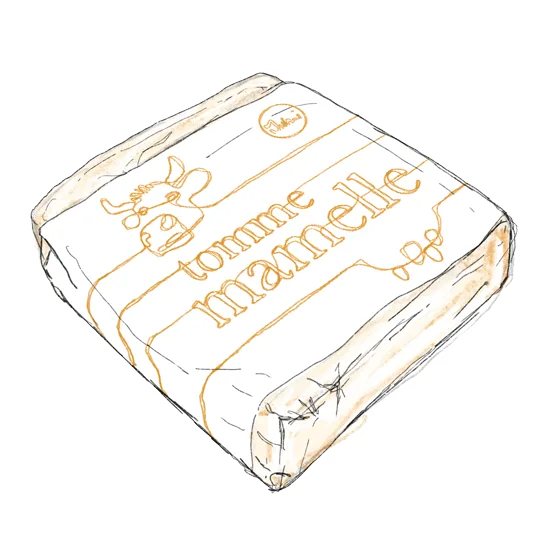 Tomme Mamelle — gewassen-korstkaas uit Emmental / Boll (kanton Bern)