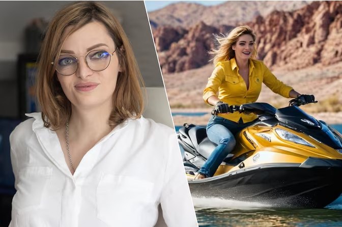 AI-gegenereerde reisfoto